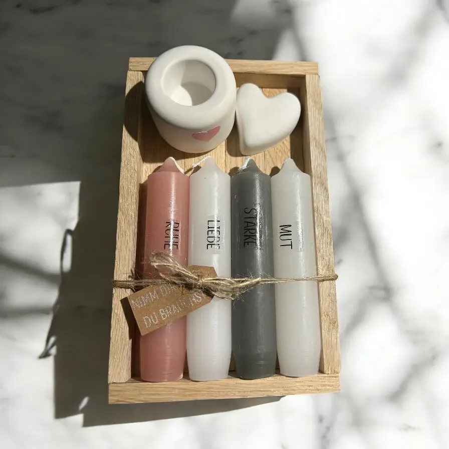 4er Set Kerzen