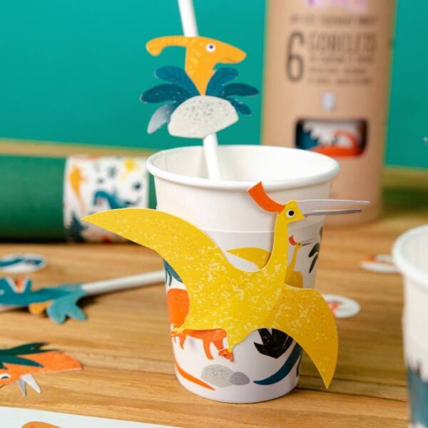 Becher mit gelbem Pteranodon