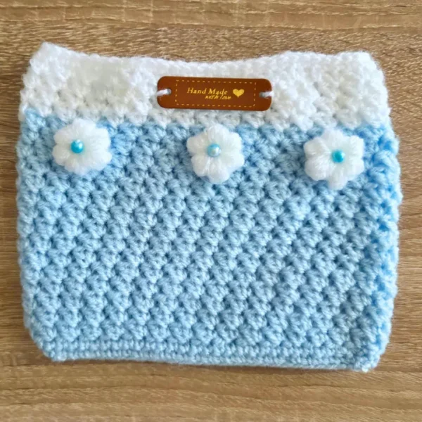 Flaches Etui blau