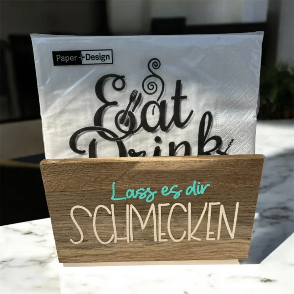 Serviettenhalter Lass es Dir schmecken